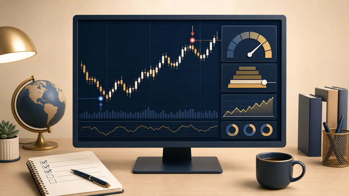 Forex Testerでチャートを見ながらレバレッジを検証するイメージ図